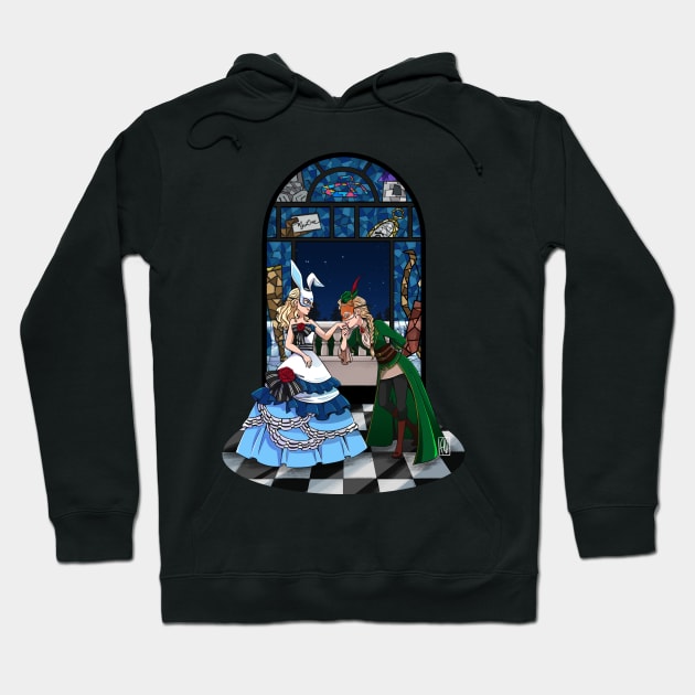 Alice & Robin (Cutout / Bright ver.) Hoodie by artsy_alice